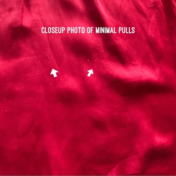 Zadig & Voltaire Tink Satin V-Neck Long Sleeve Blouse SZ Large Red Designer READ - Picture 4 of 9